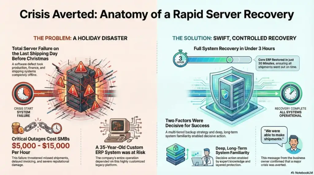 Case Study: Rapid Recovery from Critical Server Failure
